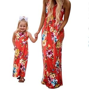 LN Adorable little girl Flowers Maxi Dress Only